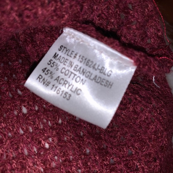 Poof! Hooded Mesh Sweater w/pockets - Picture 7 of 9